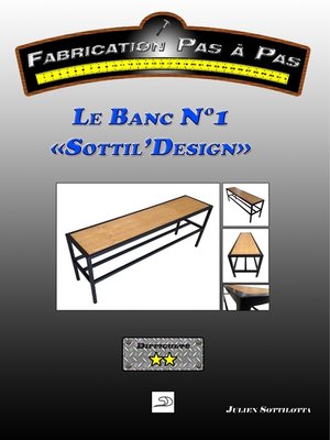cover image of Le Banc N°1 "Sottil'Design"
